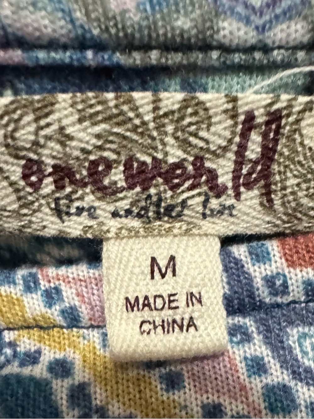 ONE WORLD WOMEN'S 3/4 Sleeve Twist Front Floral Top - Picture 3 of 6